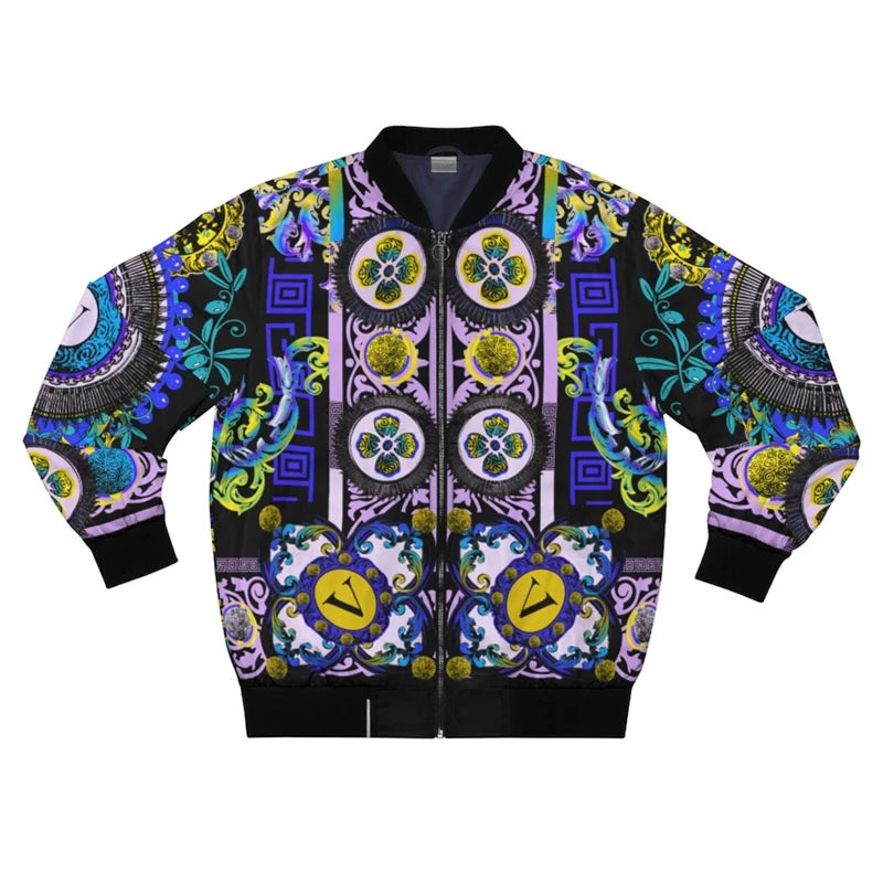 Japanese-Style Graphic Bomber Jacket