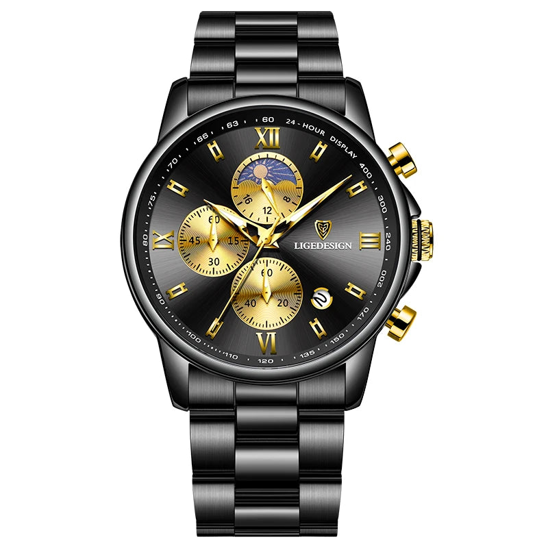 LIGE Men’s Luxury Fashion Watch