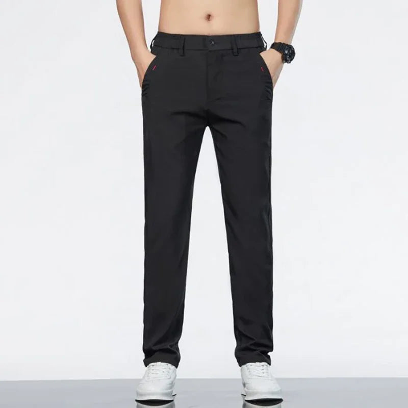 Men's Slim Fit Business Stretch Trousers