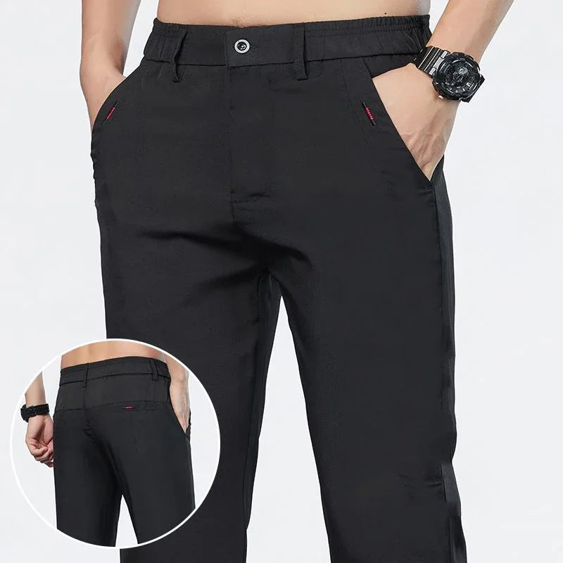 Men's Slim Fit Business Stretch Trousers