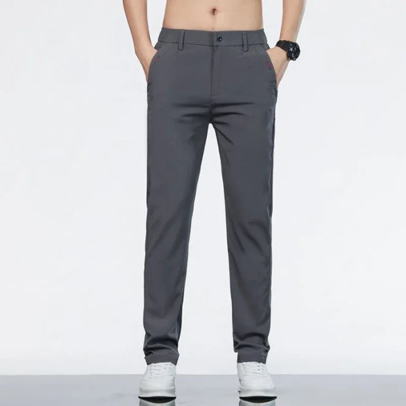 Men's Slim Fit Business Stretch Trousers