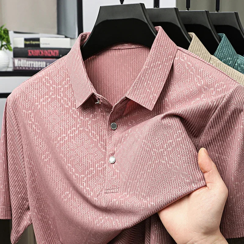 Luxury Ice Silk Men’s T-Shirt