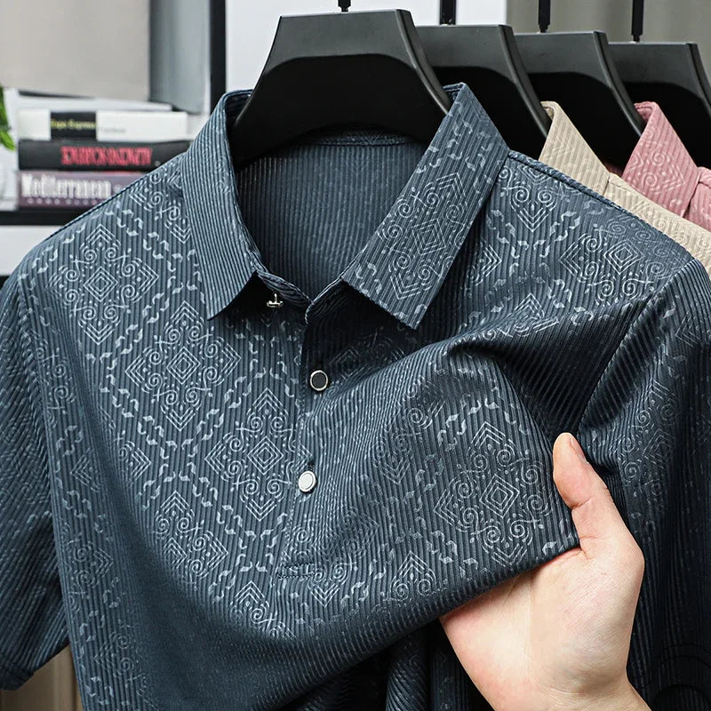 Luxury Ice Silk Men’s T-Shirt