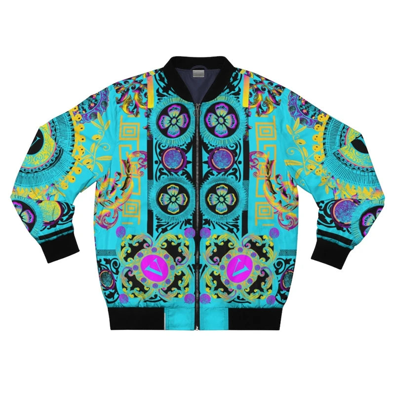 Japanese-Style Graphic Bomber Jacket