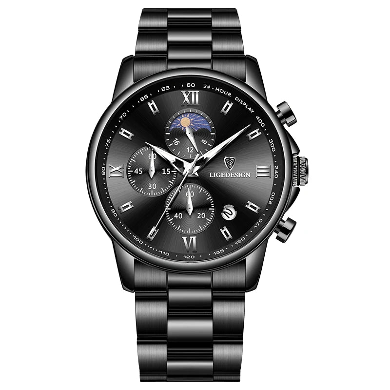 LIGE Men’s Luxury Fashion Watch