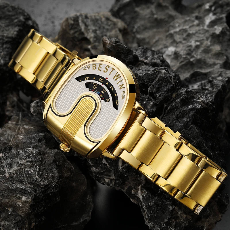 Creative Large Dial Quartz Wristwatch for Men