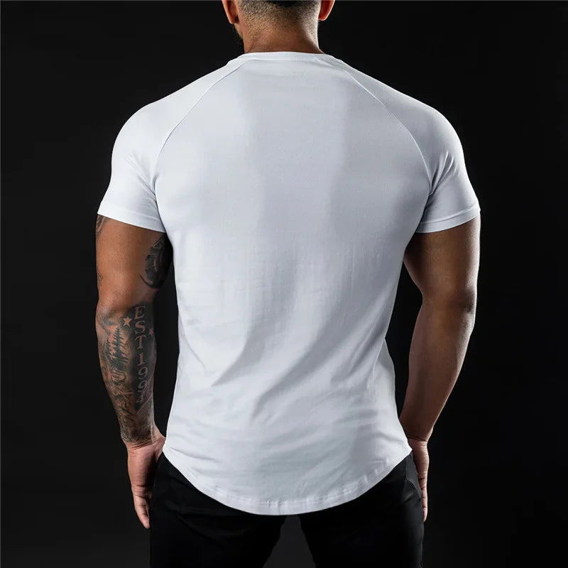 KOALA SYDNEY Men's Slim Fit Cotton Workout Tee for Fitness & Bodybuilding