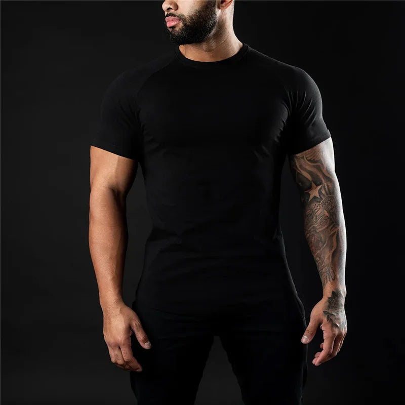KOALA SYDNEY Men's Slim Fit Cotton Workout Tee for Fitness & Bodybuilding