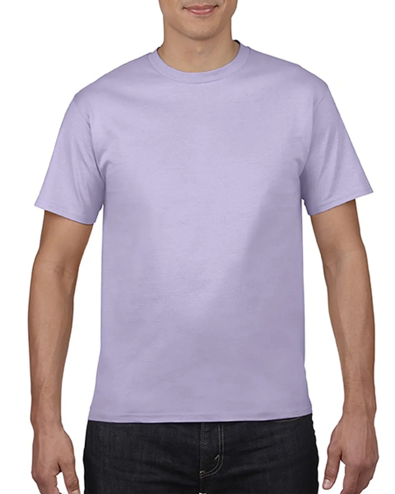 Solid Color O-Neck Tee for Men