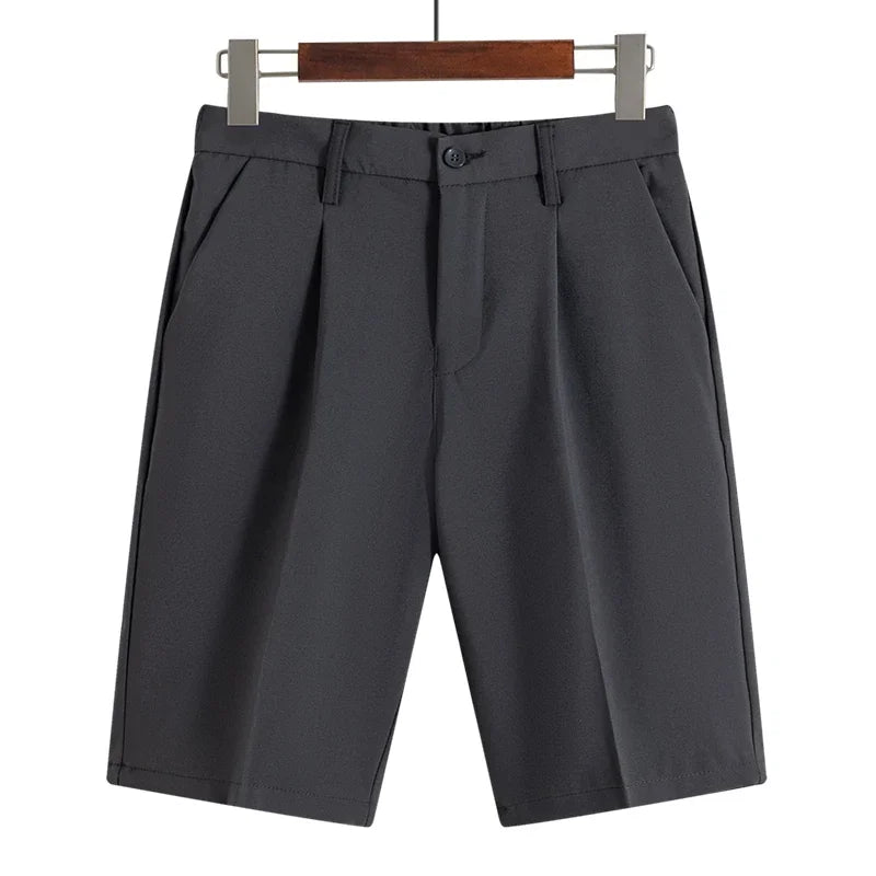 Summer Men's Knee-Length Dress Shorts