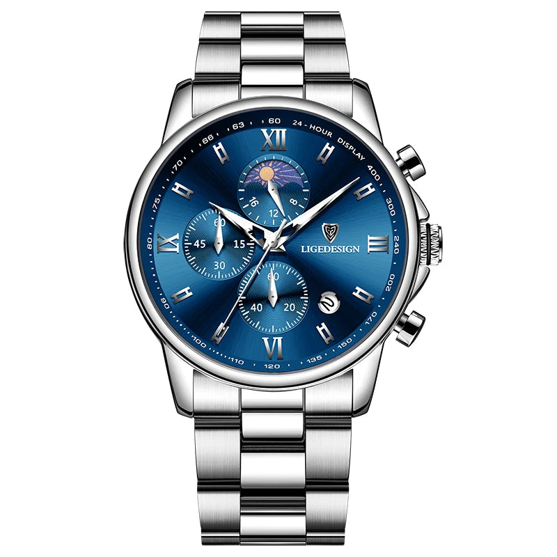 LIGE Men’s Luxury Fashion Watch