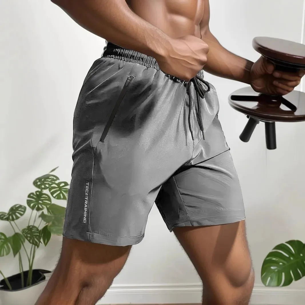 Men’s Letter Print Drawstring Shorts