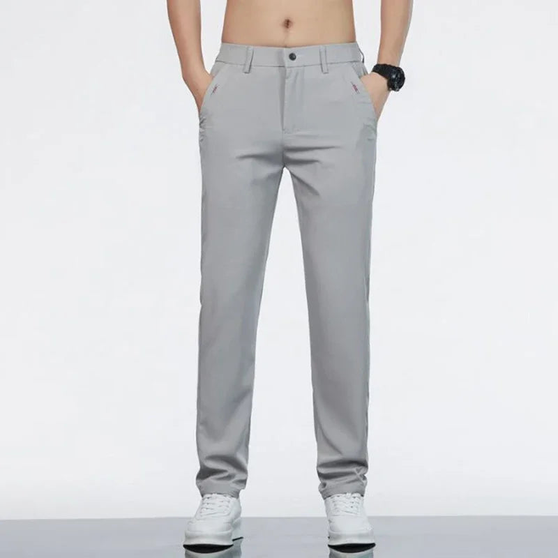 Men's Slim Fit Business Stretch Trousers