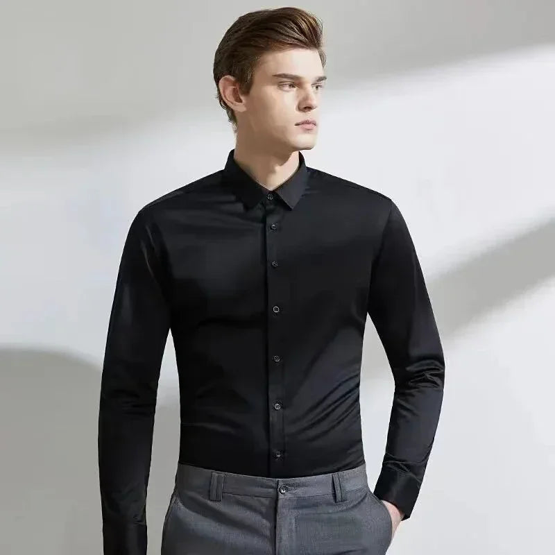 KOALA SYDNEY Koala Sydney Men's Slim Fit Long Sleeve Shirt – Business Casual & Elegant