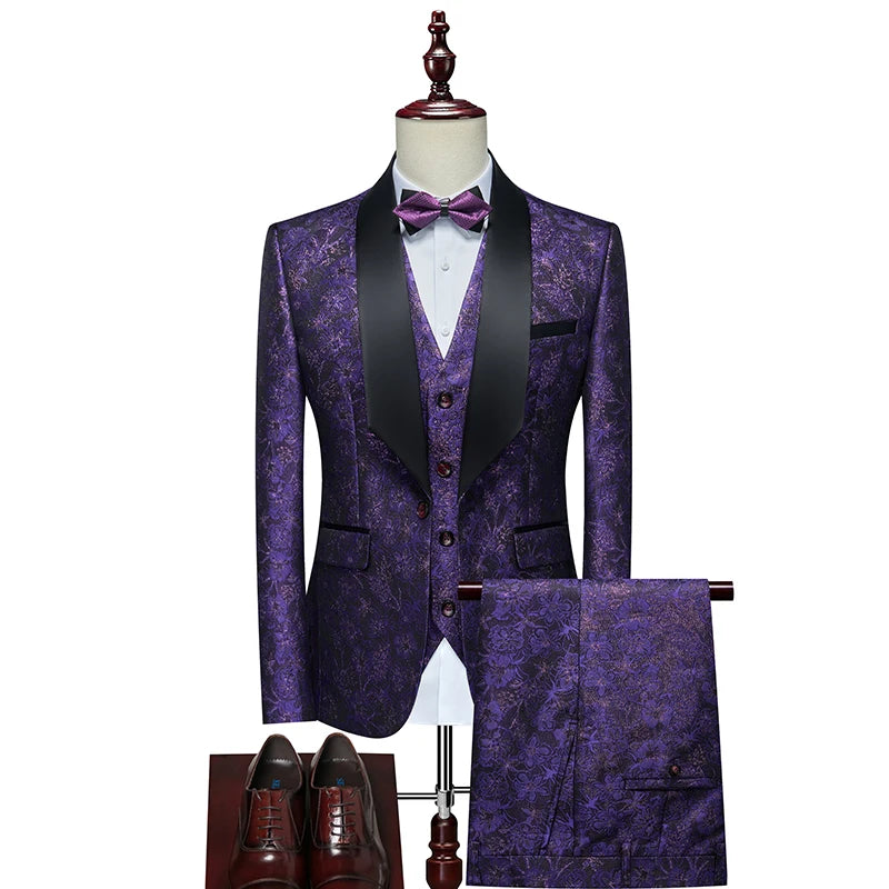 Men's Formal 3-Piece Suit Wedding & Evening Outfit