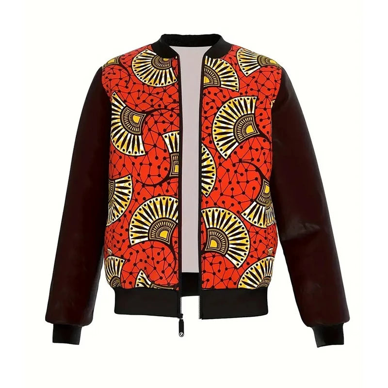 Japanese-Style Graphic Bomber Jacket