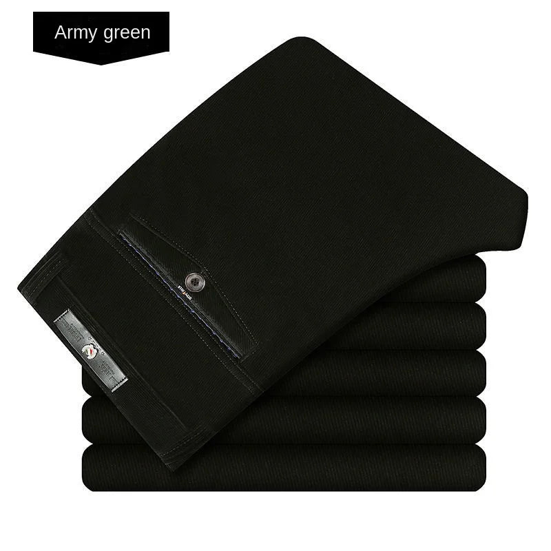 Men’s Autumn & Winter Corduroy Fleece-Lined Pants