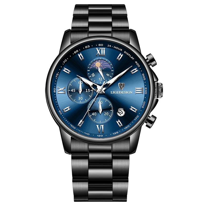 LIGE Men’s Luxury Fashion Watch