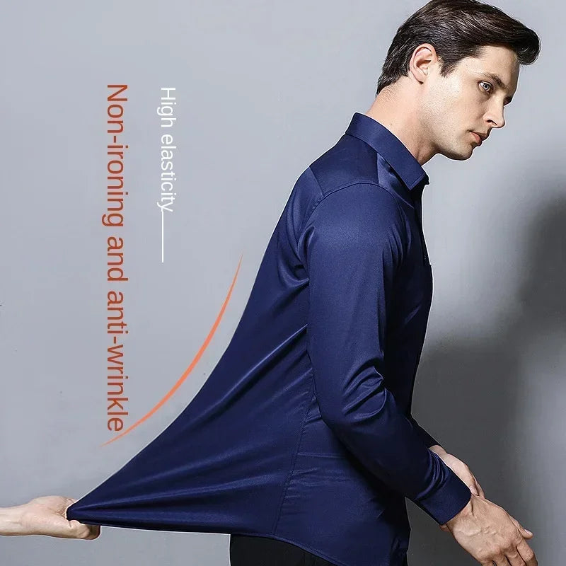 KOALA SYDNEY Koala Sydney Men's Slim Fit Long Sleeve Shirt – Business Casual & Elegant