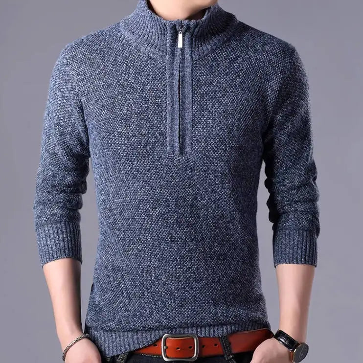KOALA SYDNEY Koala Sydney Men's Half-Turtleneck Zip-Up Sweater