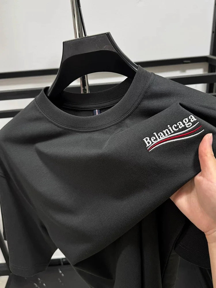 2025 Summer Men’s Luxury Cotton T-Shirt