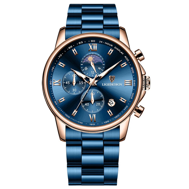 LIGE Men’s Luxury Fashion Watch
