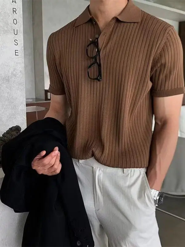 Casual Loose-Fit Polo Shirt