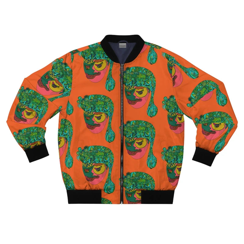 Japanese-Style Graphic Bomber Jacket