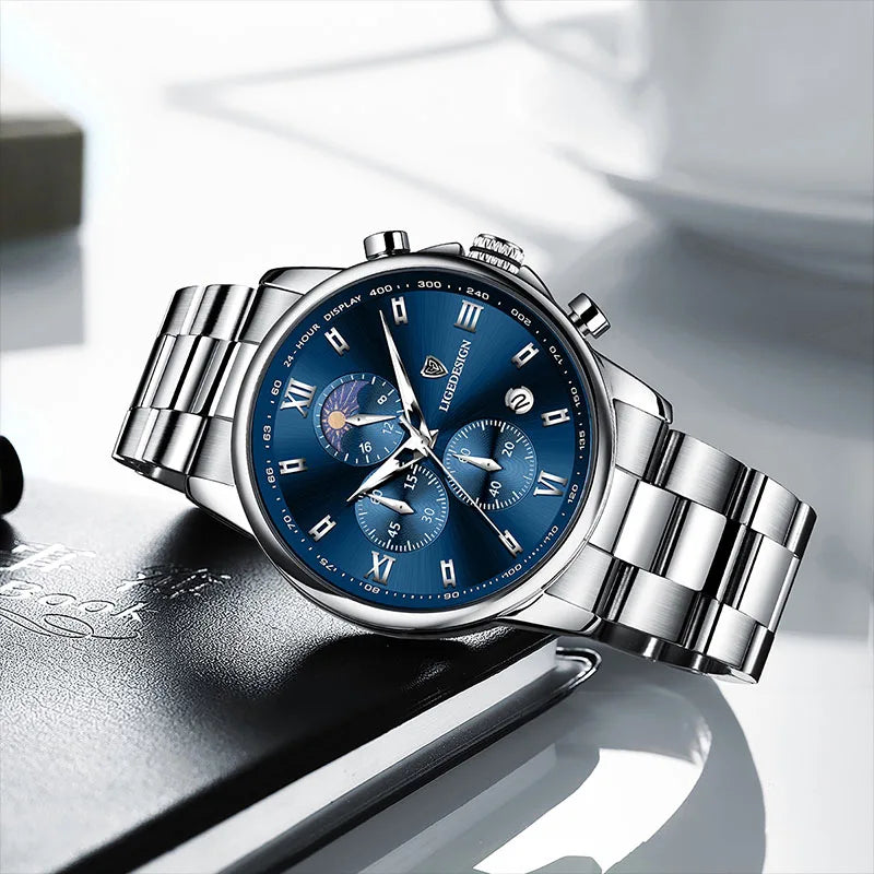 LIGE Men’s Luxury Fashion Watch