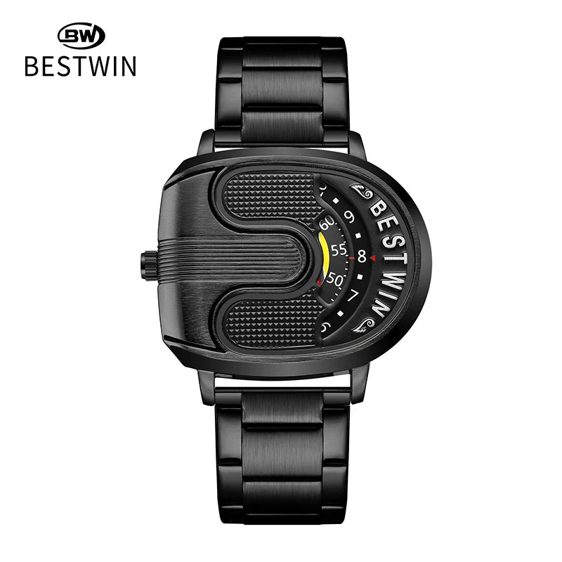 Creative Large Dial Quartz Wristwatch for Men