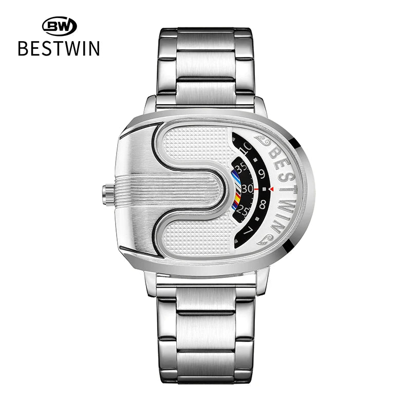 Creative Large Dial Quartz Wristwatch for Men