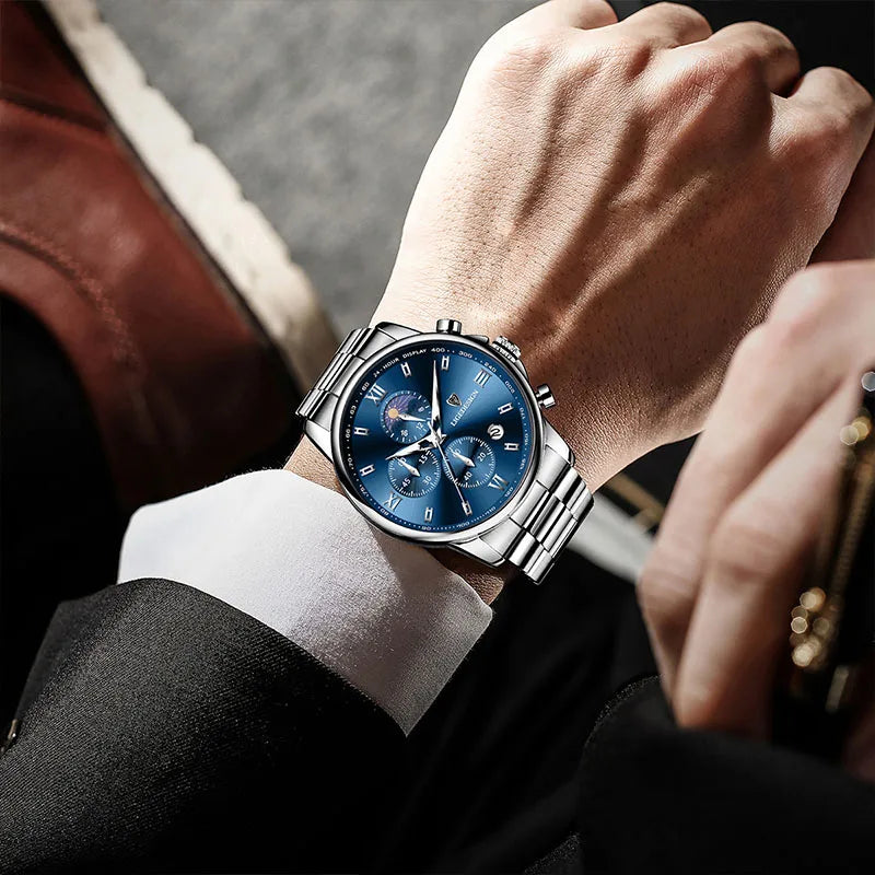 LIGE Men’s Luxury Fashion Watch