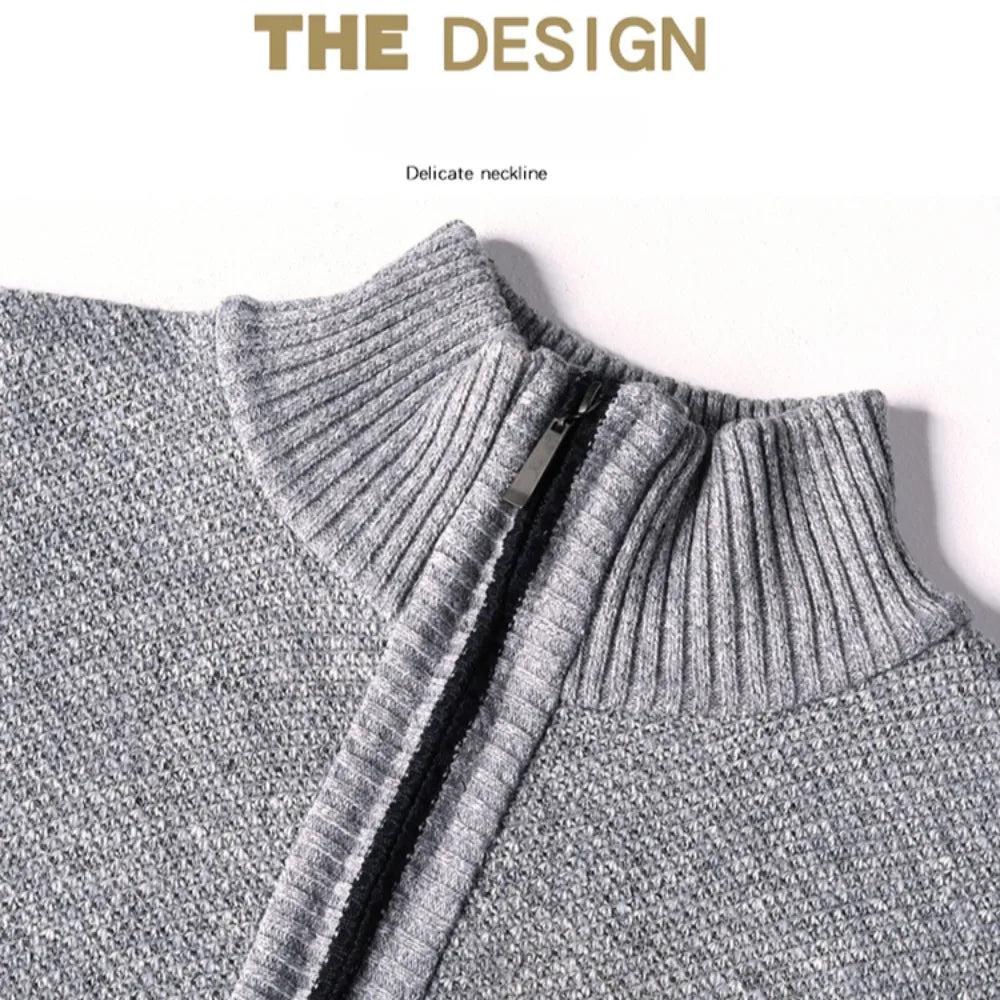 KOALA SYDNEY Koala Sydney Men's Half-Turtleneck Zip-Up Sweater