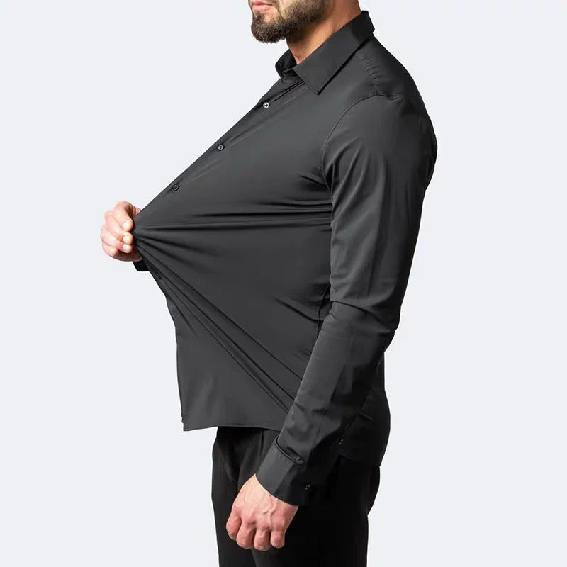 KOALA SYDNEY Koala Sydney Men's Slim Fit Long Sleeve Shirt – Business Casual & Elegant