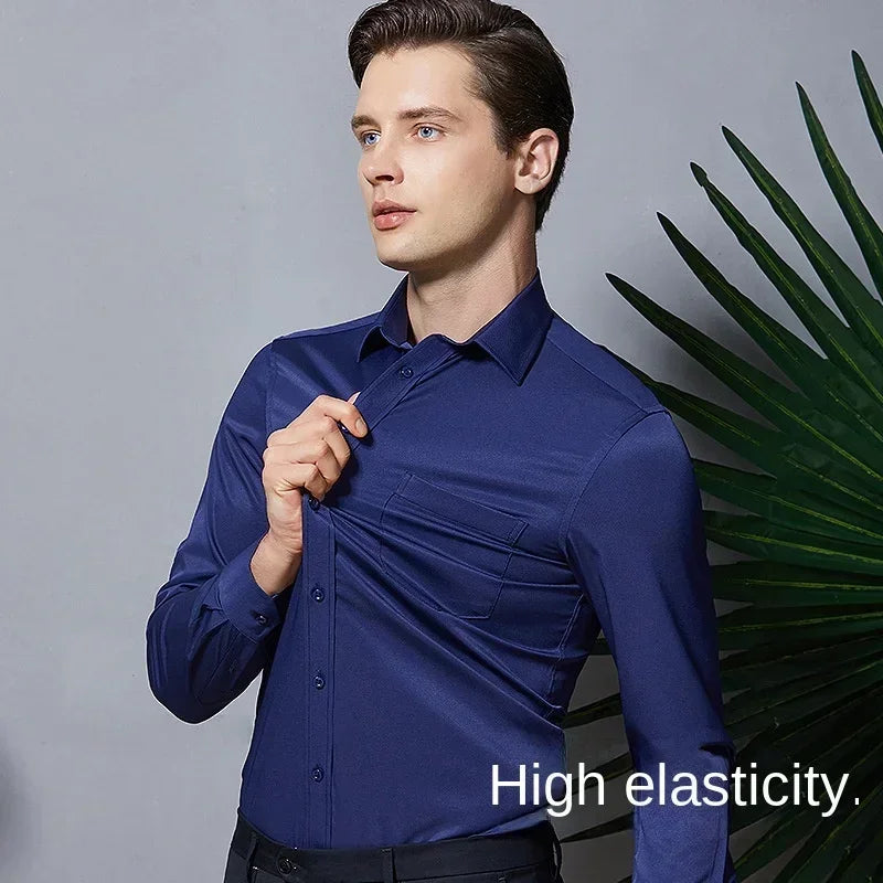 KOALA SYDNEY Koala Sydney Men's Slim Fit Long Sleeve Shirt – Business Casual & Elegant