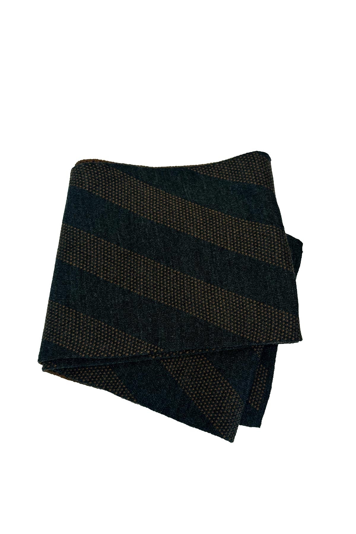 KOALA SYDNEY Peach Slim Fit Suit with Striped Scarf and Black Knitwear - Professional Business Look