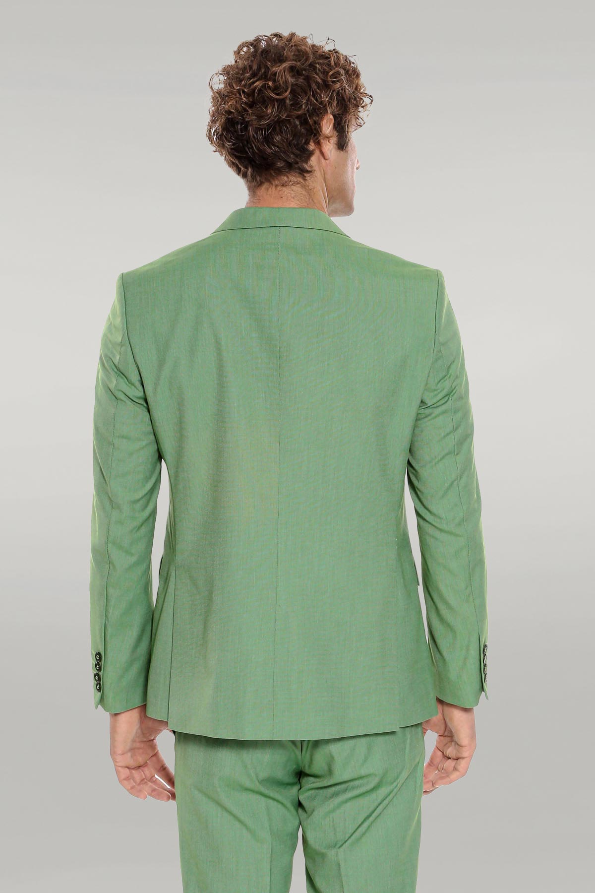 KOALA SYDNEY 2 Piece Patterned Slim Fit Green Men Suit -