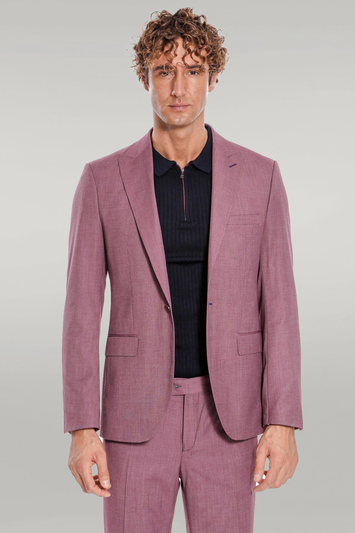 KOALA SYDNEY 2 Piece Patterned Slim Fit Purple Men Suit -