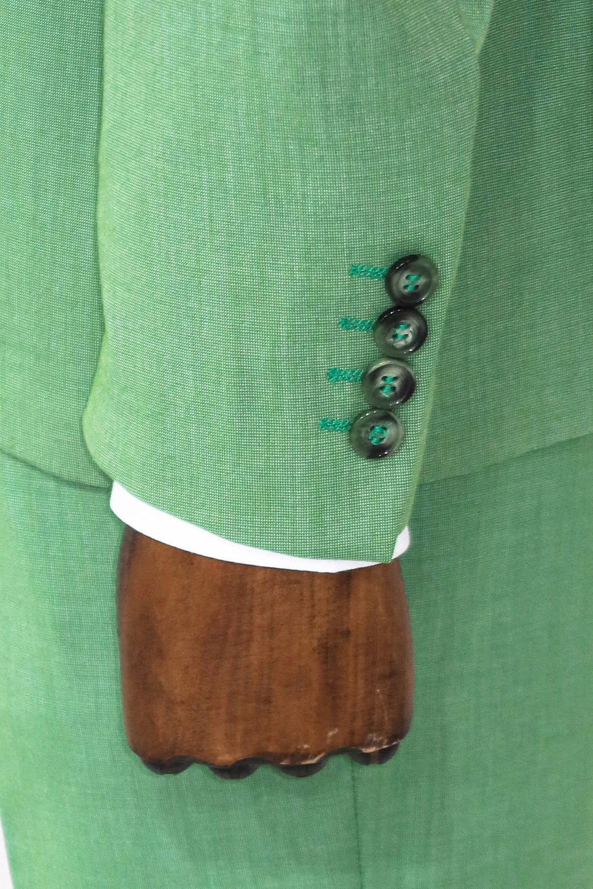 KOALA SYDNEY 2 Piece Patterned Slim Fit Green Men Suit and Shirt Combination -