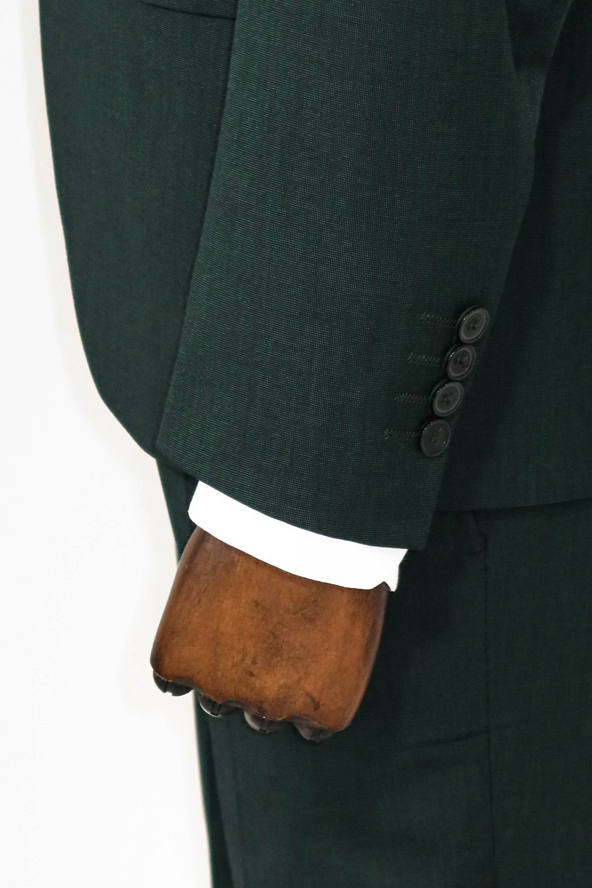KOALA SYDNEY 2 Piece Patterned Slim Fit Dark Green Men Suit