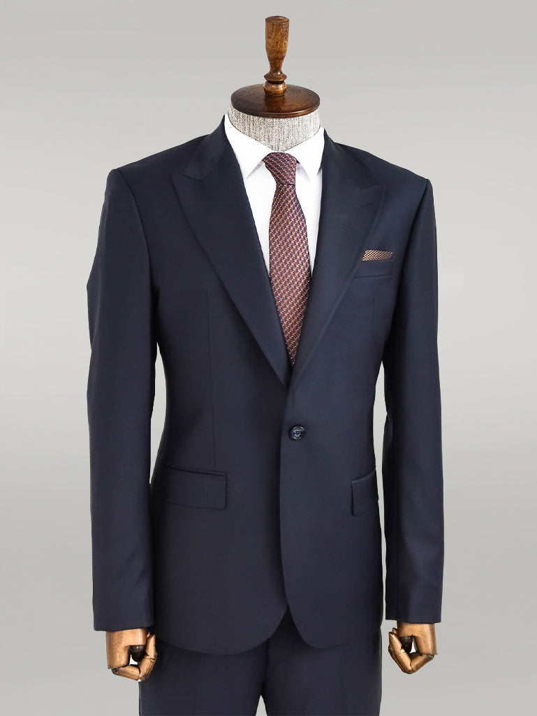 KOALA SYDNEY Wool Navy Blue Men Suit -