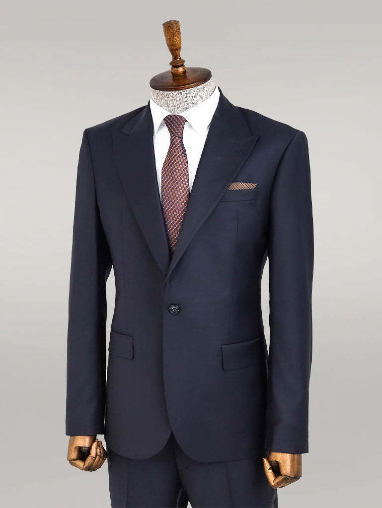 KOALA SYDNEY Wool Navy Blue Men Suit -