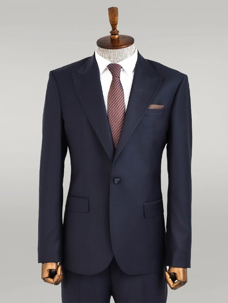 KOALA SYDNEY Wool Navy Blue Men Suit -