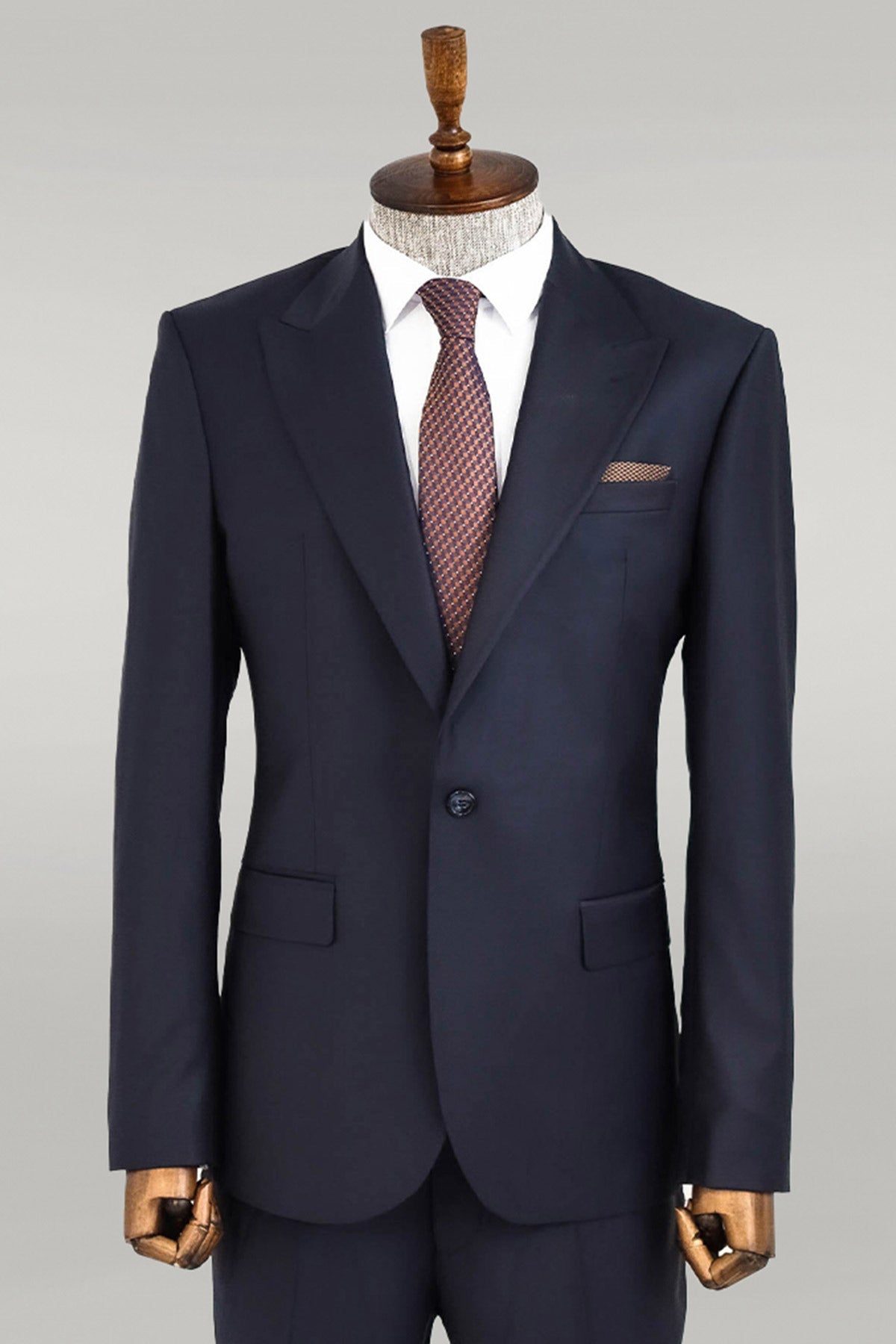 KOALA SYDNEY Wool Navy Blue Men Suit -