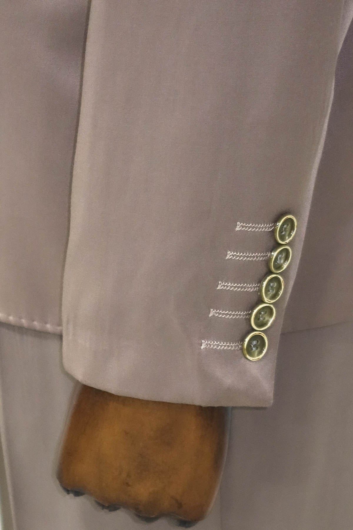 KOALA SYDNEY Plain Vested Light Brown Men Suit -