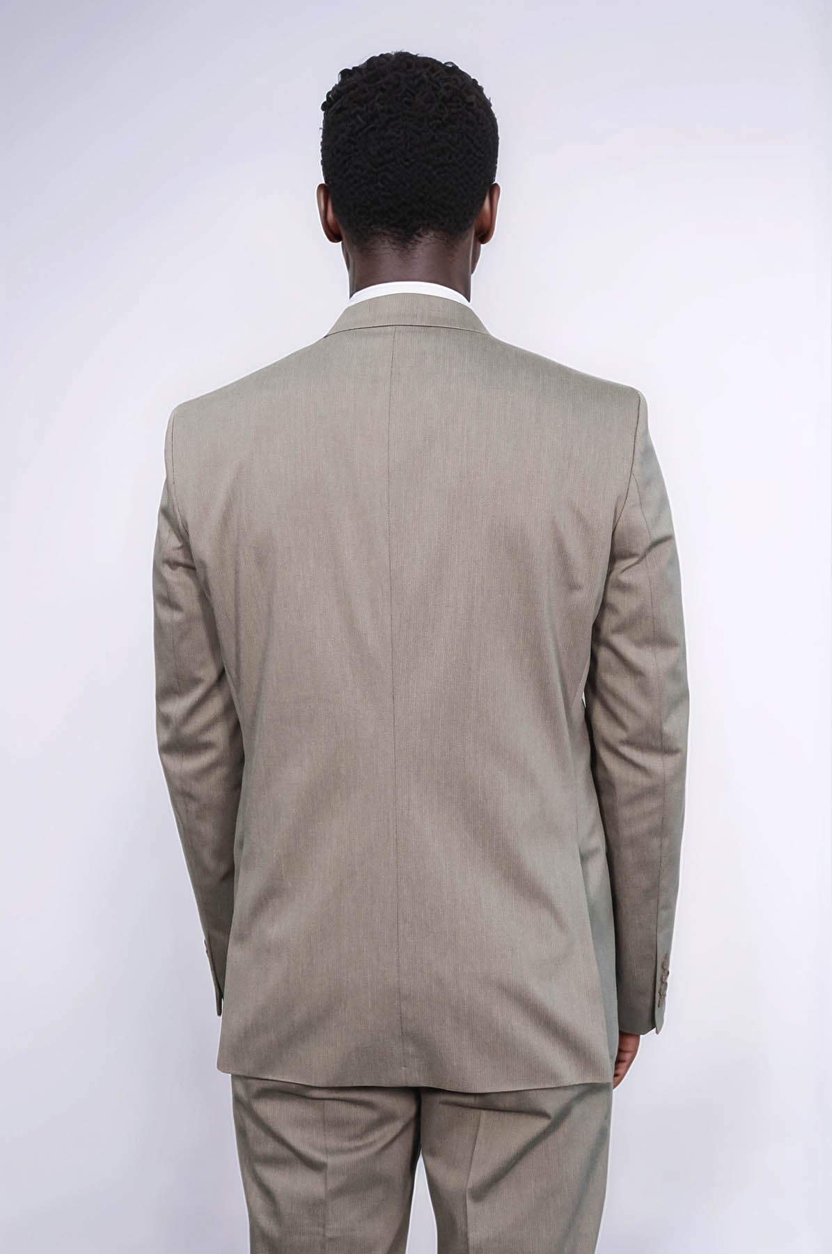 Single Buttons 2 Piece Beige Men Suit