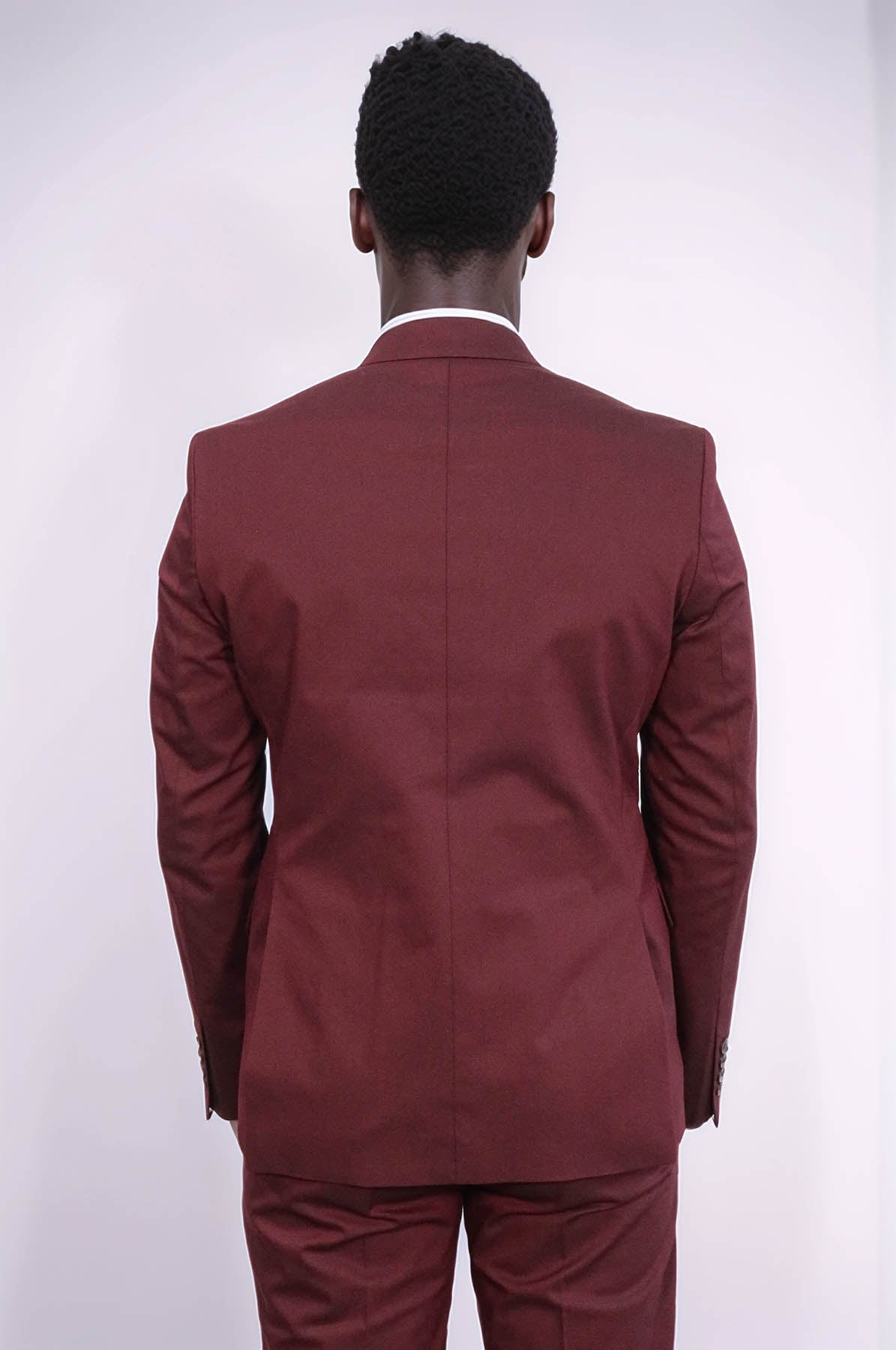 KOALA SYDNEY Single Buttons 2 Piece Burgundy Men Suit -
