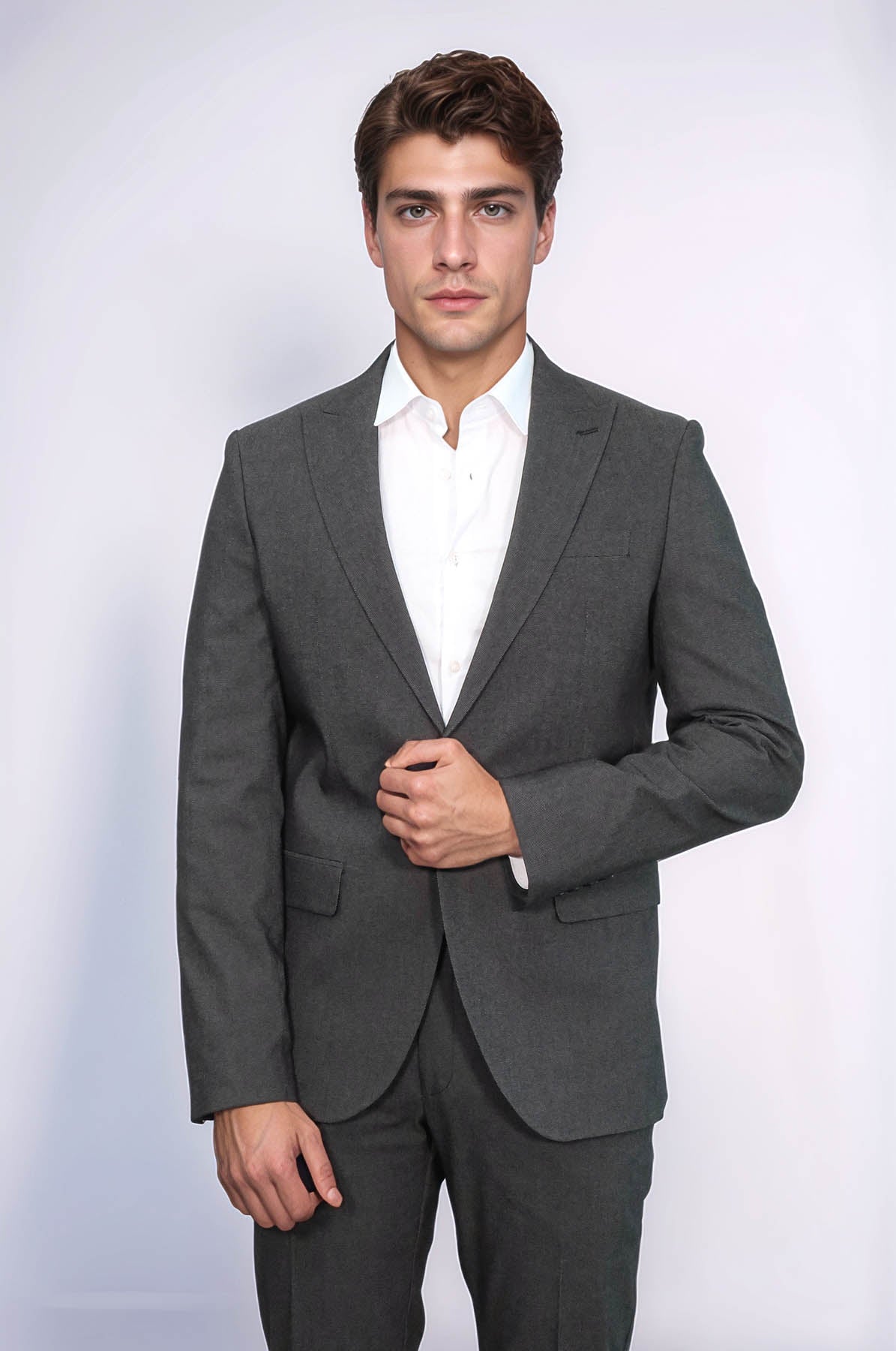 KOALA SYDNEY Single Buttons 2 Piece Black Men Suit -