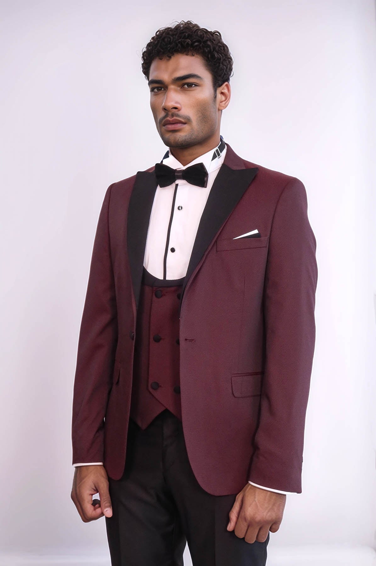 Claret Red Men's Tuxedo