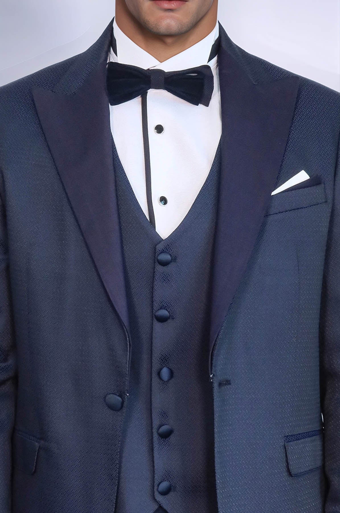 Navy Blue Modeled Tuxedo